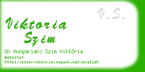 viktoria szim business card