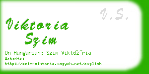 viktoria szim business card